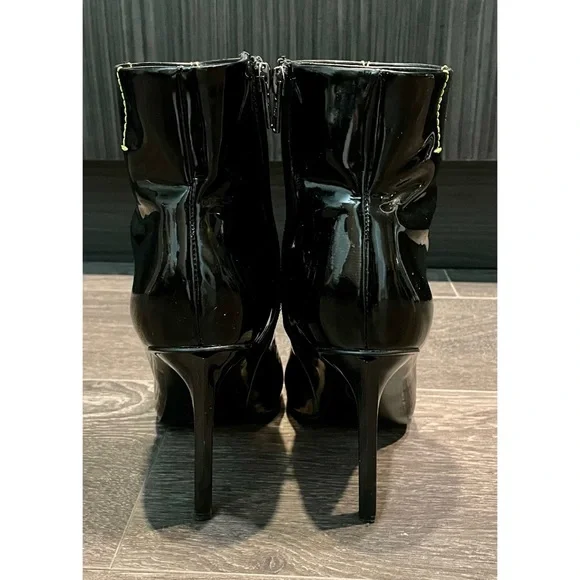 Glossy Leather Ankle Boots - Picture 3 of 5